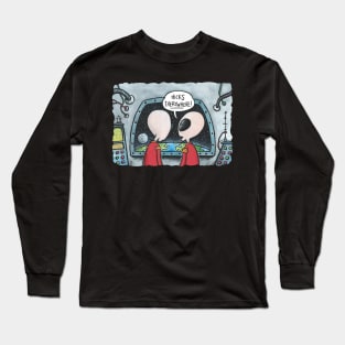 Hicks Everywhere! (Intergalactic commentary by two gray aliens) Long Sleeve T-Shirt